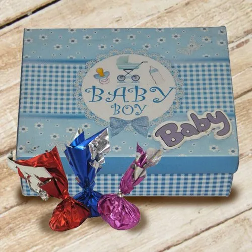 Tempting Baby Boy Homemade Chocolate Gift Box