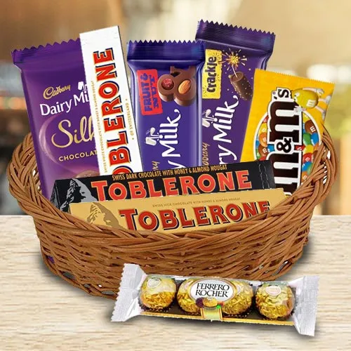 Tempting Chocolate Gifts Basket