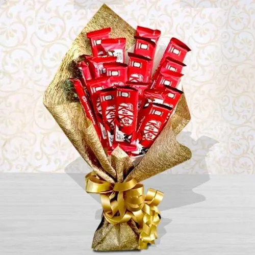 Enticing Bouquet of Kitkat Chocolates