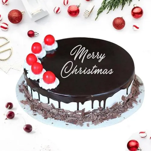 Sweet Xmas Surprise of Black Forest Cake