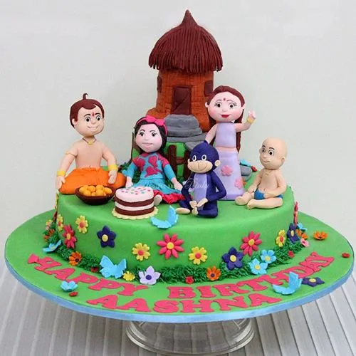 Scrumptious Chota Bheem Theme Cake for Kids