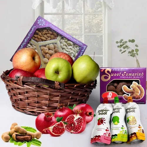 Delicious Happiness Everywhere Fruits N Dry Fruits Hamper