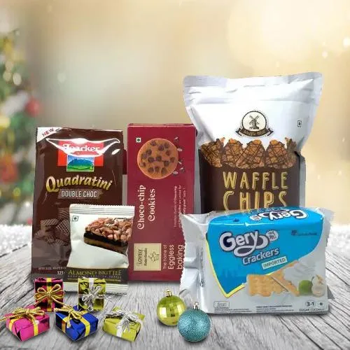 Tastful Waffers, Waffles, Cookies n Crackers Gift for Christmas