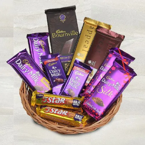 Dazzling Basket of Full of Chocolates for Valentine