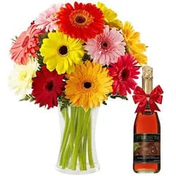 Moments Turned Special with Colourful Gerberas and Fruit Juice