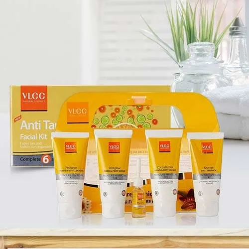 Rejuvenating Pedicure and Manicure Kit with Anti Tan Facial Kit from VLCC