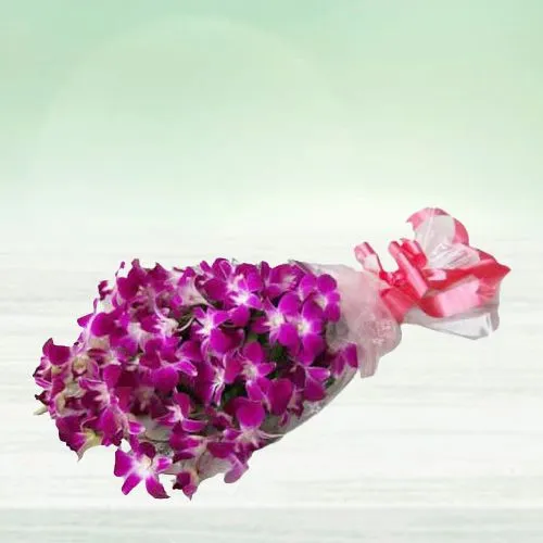 Summer Shine 18 Purple Lilies Bouquet