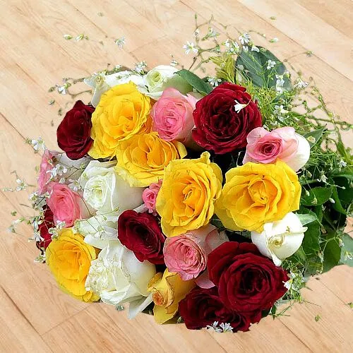 Dazzling Mixed Roses Bouquet