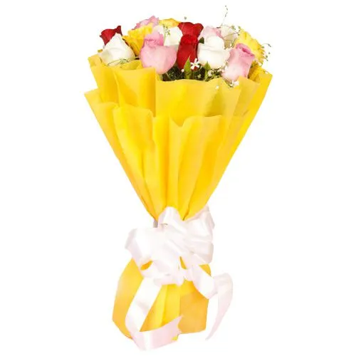 Wondrous Pleasure Mixed Roses Premium Bouquet