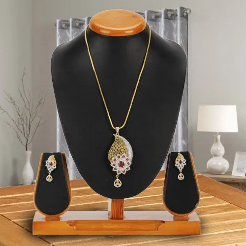 Send Pendent and Earrings Set