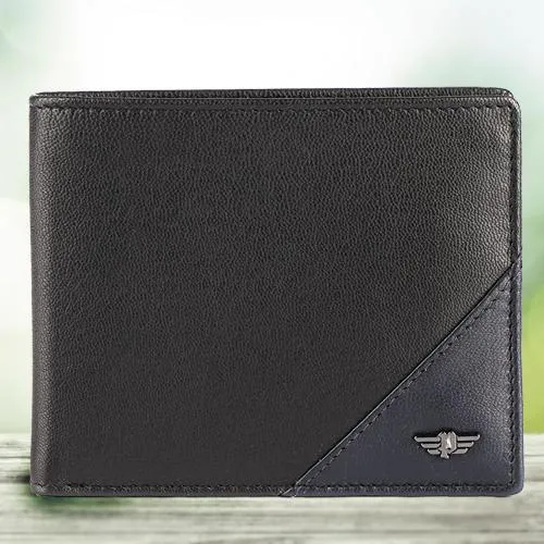 Remarkable Black Gents Leather Wallet from Police