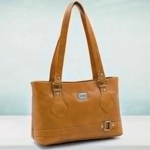 Outstanding Tan Color Ladies Vanity Bag