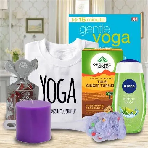 Exclusive Yoga, Tea and Essentials Gift Basket