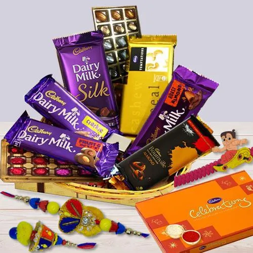 Raksha Bandhan Gifts with Family Set Rakhi